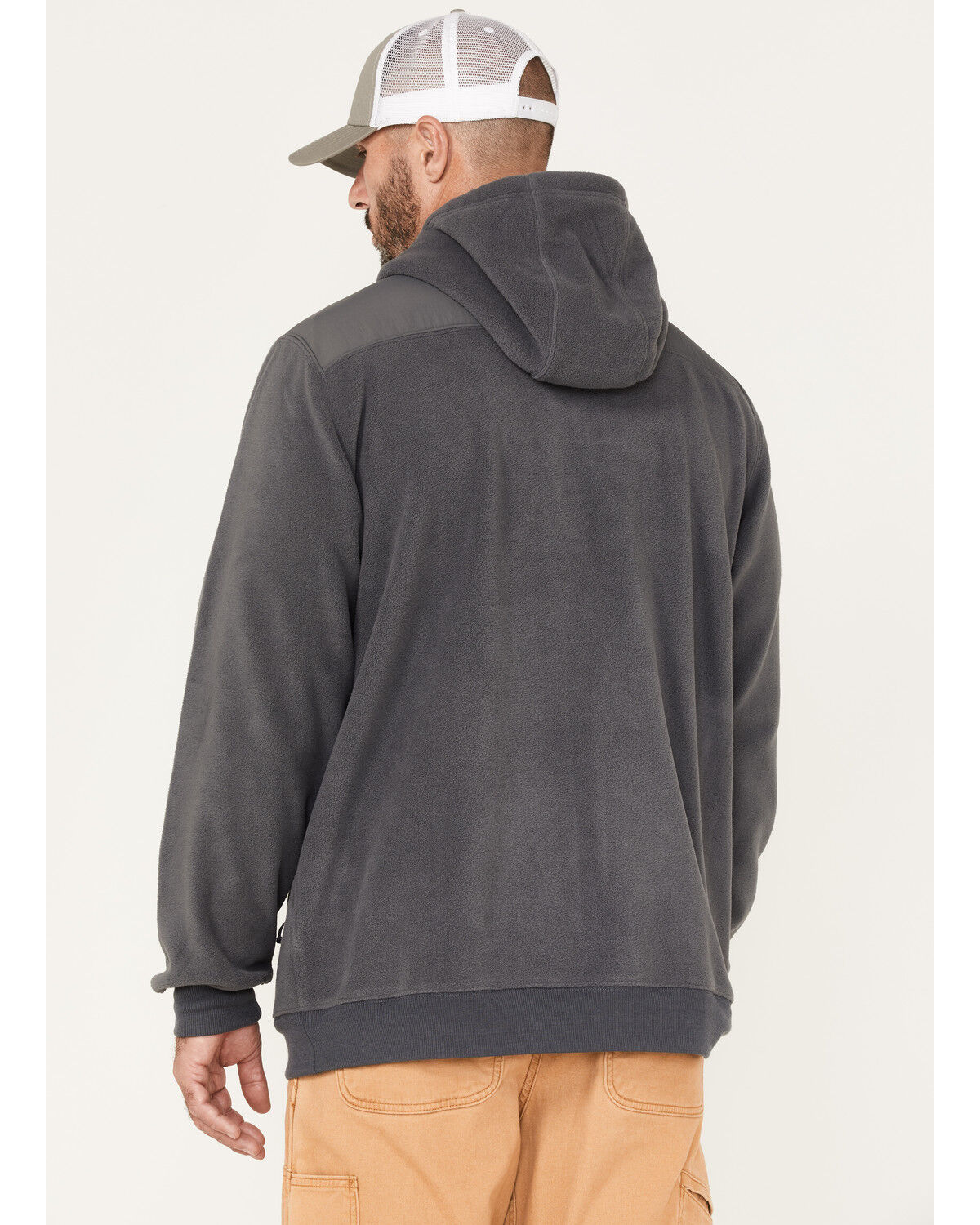 Image #4 - Hawx Men's Polar Fleece Jacket, Charcoal, hi-res