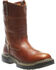 Image #1 - Wolverine Men's Raider Wellington Work Boots - Round Toe, Brown, hi-res
