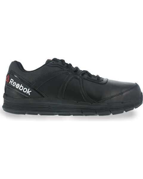 Image #3 - Reebok Men's Leather Athletic Oxfords - Steel Toe, Black, hi-res