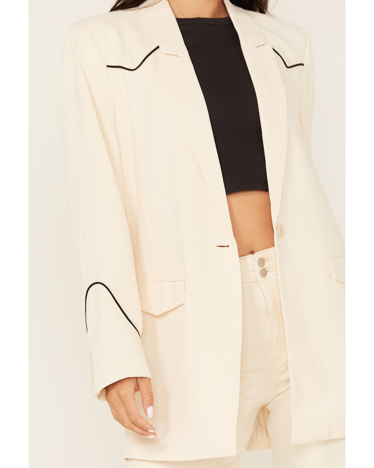 Image #3 - Ariat Women's Parton Blazer, Sand, hi-res