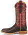 Image #3 - Justin Men's Burchett Western Boots - Square Toe, Chocolate, hi-res
