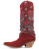 Image #2 - Dingo Women's Rhapsody Western Boots - Round Toe, Red, hi-res