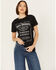 Image #1 - Jack Daniels Women's Logo Label Short Sleeve Graphic Tee, , hi-res