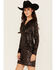 Image #2 - Shyanne Women's Sequins Long Sleeve Mini Dress, Black, hi-res