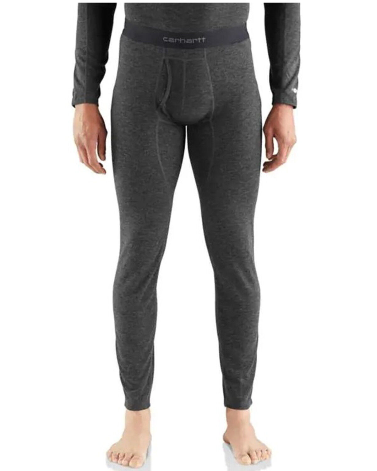 Image #1 - Carhartt Men's Base Force Heavyweight Poly-Wool Thermal Work Pants, Black, hi-res