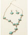 Shyanne Women's Bella Grace Turquoise Stone Jewelry Set, Silver, hi-res