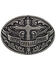 Cody James Men's Cross Faith Courage Pride Buckle, Silver, hi-res