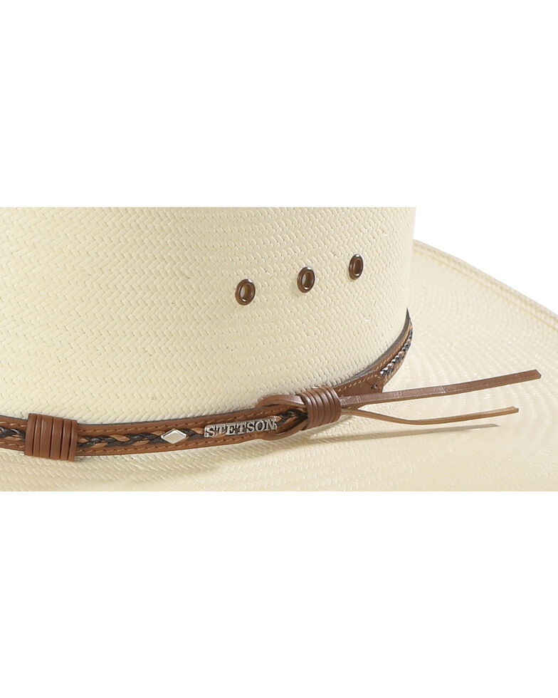 Stetson Men's 8X Ocala Wide Brim Western Straw Hat, Natural, hi-res