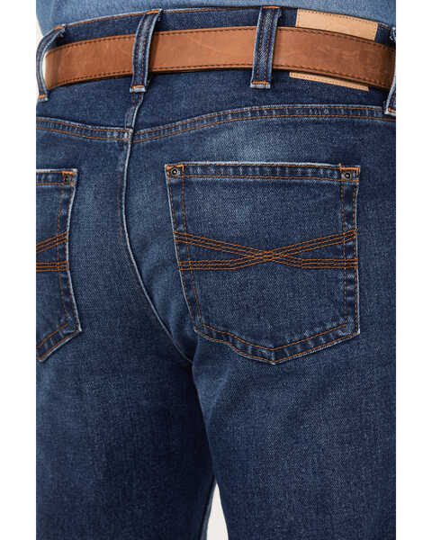 Image #4 - Blue Ranchwear Men's Montana Medium Wash Stackable Straight Stretch Denim Jeans, Medium Wash, hi-res