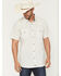 Image #1 - Moonshine Spirit&reg; Men's Happy Hour Striped Short Sleeve Snap Western Shirt, Ivory, hi-res