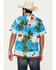 Image #4 - Cinch Men's Camp Ocean And Palm Trees Short Sleeve Button-Down Shirt, , hi-res