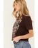 Image #2 - Cleo + Wolf Women's Craft Beer Boxy Graphic Tee, Chocolate, hi-res