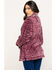 Katydid Women's Wine Sherpa 1/2 Zip Pullover, Burgundy, hi-res