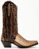 Image #2 - Dan Post Women's Karung Exotic Snake Western Boots - Snip Toe , Brown, hi-res