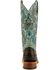 Image #4 - Ferrini Women's Black Caiman Print Western Boots - Square Toe, Black, hi-res