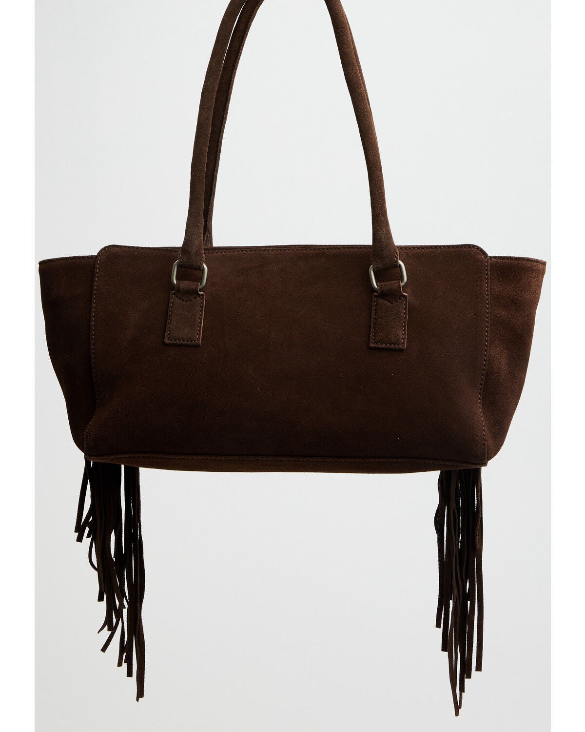 Image #2 - Shyanne Women's Sloane Suede Horse Bit Shoulder Bag, Dark Brown, hi-res