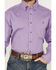 Image #3 - George Strait by Wrangler Men's Solid Long Sleeve Button-Down Stretch Western Shirt, Purple, hi-res