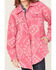 Image #3 - Fornia Women's Southwestern Print Shacket , Pink, hi-res