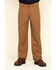 Image #2 - Hawx Men's FR Denim Straight Work Jeans , Brown, hi-res