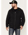 Image #1 - Brothers and Sons Heavy Weathered Hooded Jacket, Black, hi-res