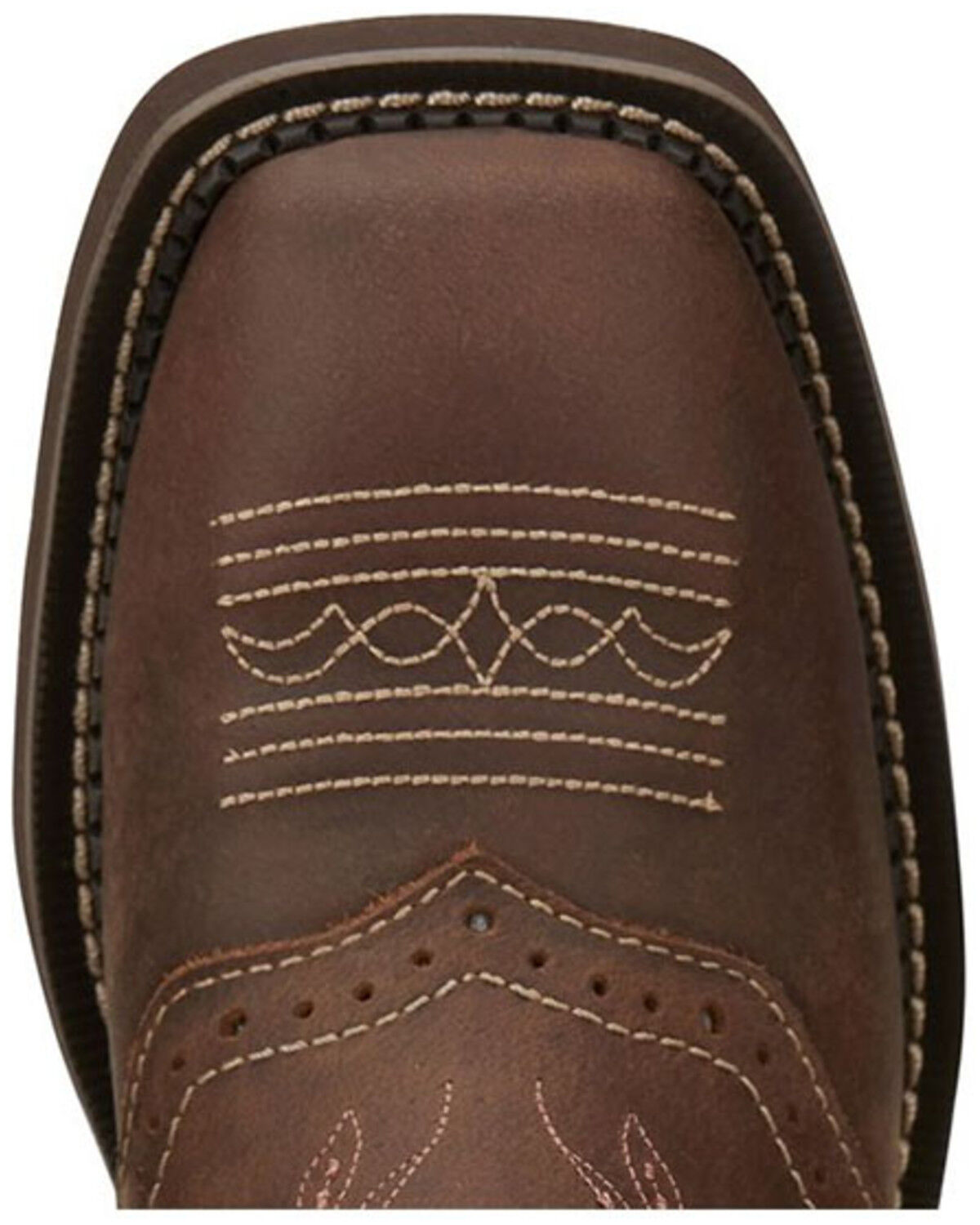 Image #6 - Justin Women's Starlina Western Boots - Broad Square Toe, Brown, hi-res