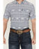 Image #3 - Ariat Men's Mac Southwestern Short Sleeve Button-Down Stretch Western Shirt , Blue, hi-res