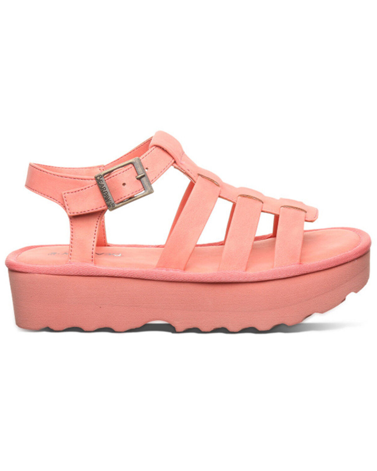 Image #2 - Bearpaw Women's High Seas Platform Sandals, Coral, hi-res