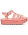 Image #2 - Bearpaw Women's High Seas Platform Sandals, Coral, hi-res