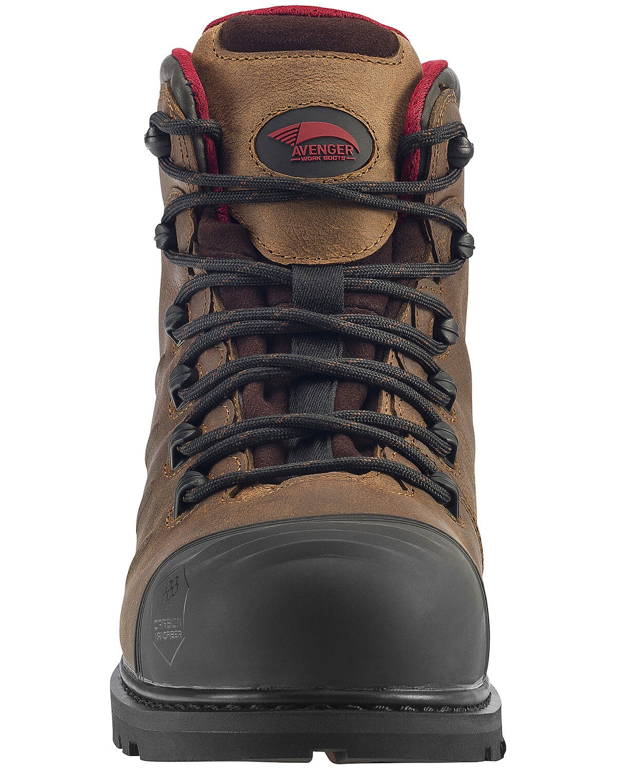 Image #4 - Avenger Men's Waterproof Work Boots - Composite Toe, Brown, hi-res