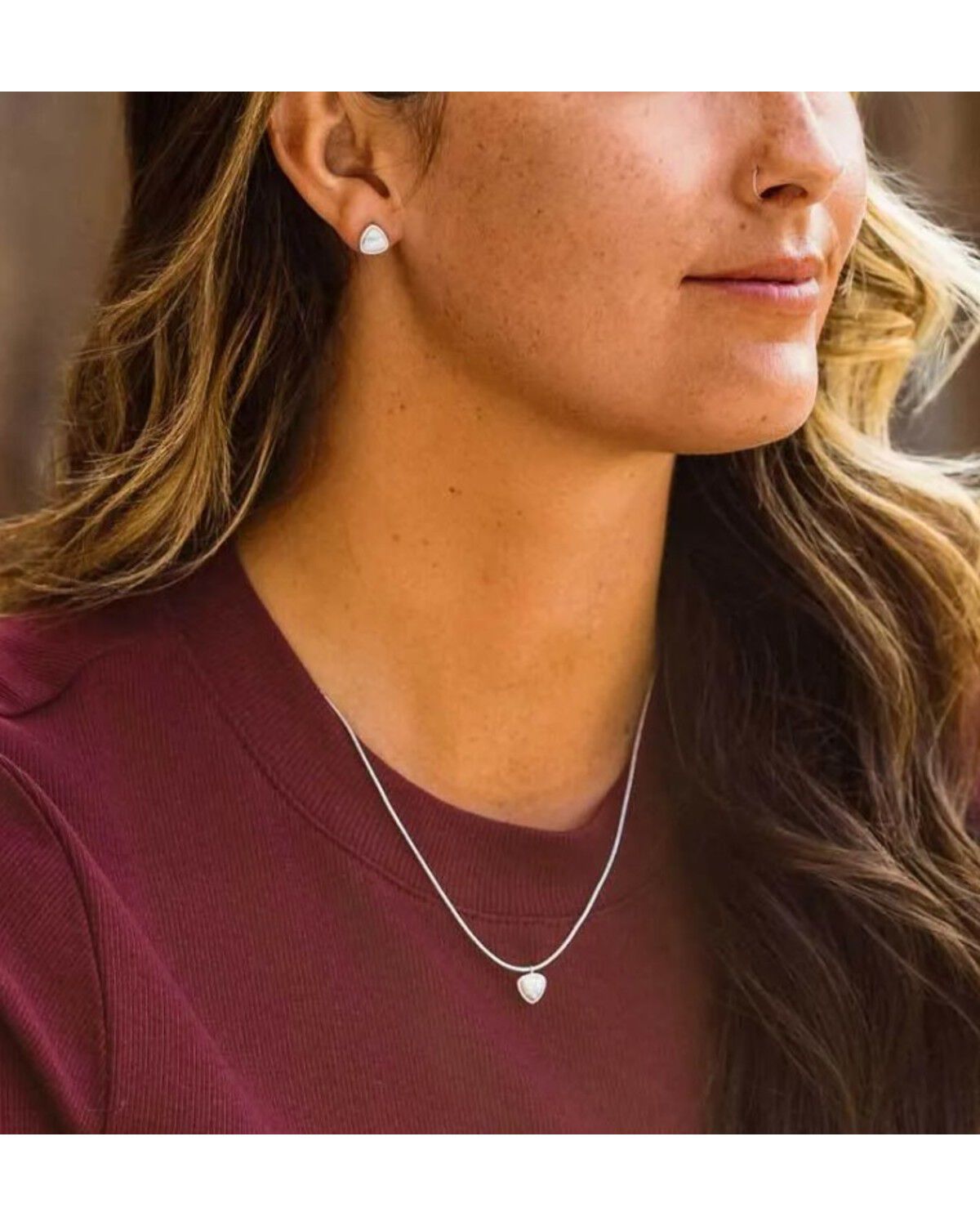 Image #4 - Montana Silversmiths Women's Pure Halo Jewelry Set - 2 Piece, Silver, hi-res