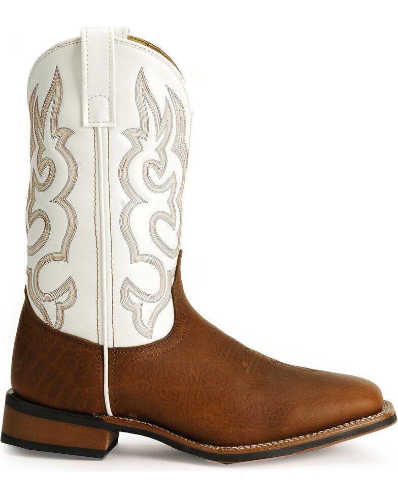 Laredo Rancher Cowboy Boots - Square Toe, Redwood, hi-res