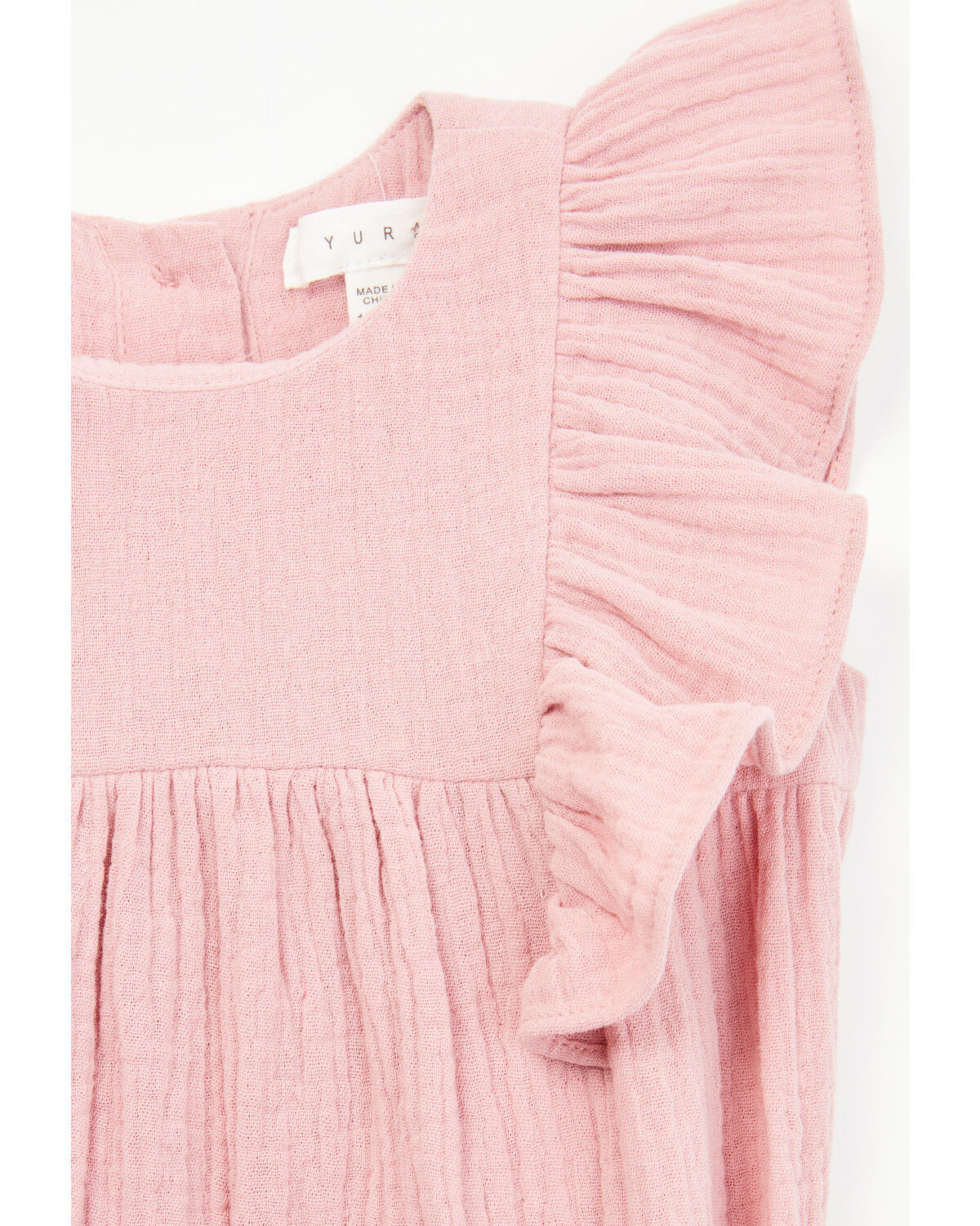 Image #2 - Yura Infant Girls' Ruffle Onesie, Pink, hi-res