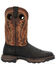 Image #2 - Durango Men's Maverick XP Western Work Boots - Soft Toe , Black, hi-res