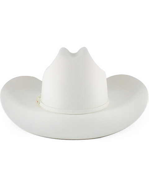 Serratelli Men's 6X Beaver Fur Felt Cowboy Hat, White, hi-res