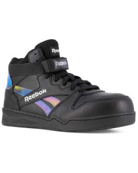 Reebok Women's High Top Work Sneakers - Composite Toe, Black, hi-res