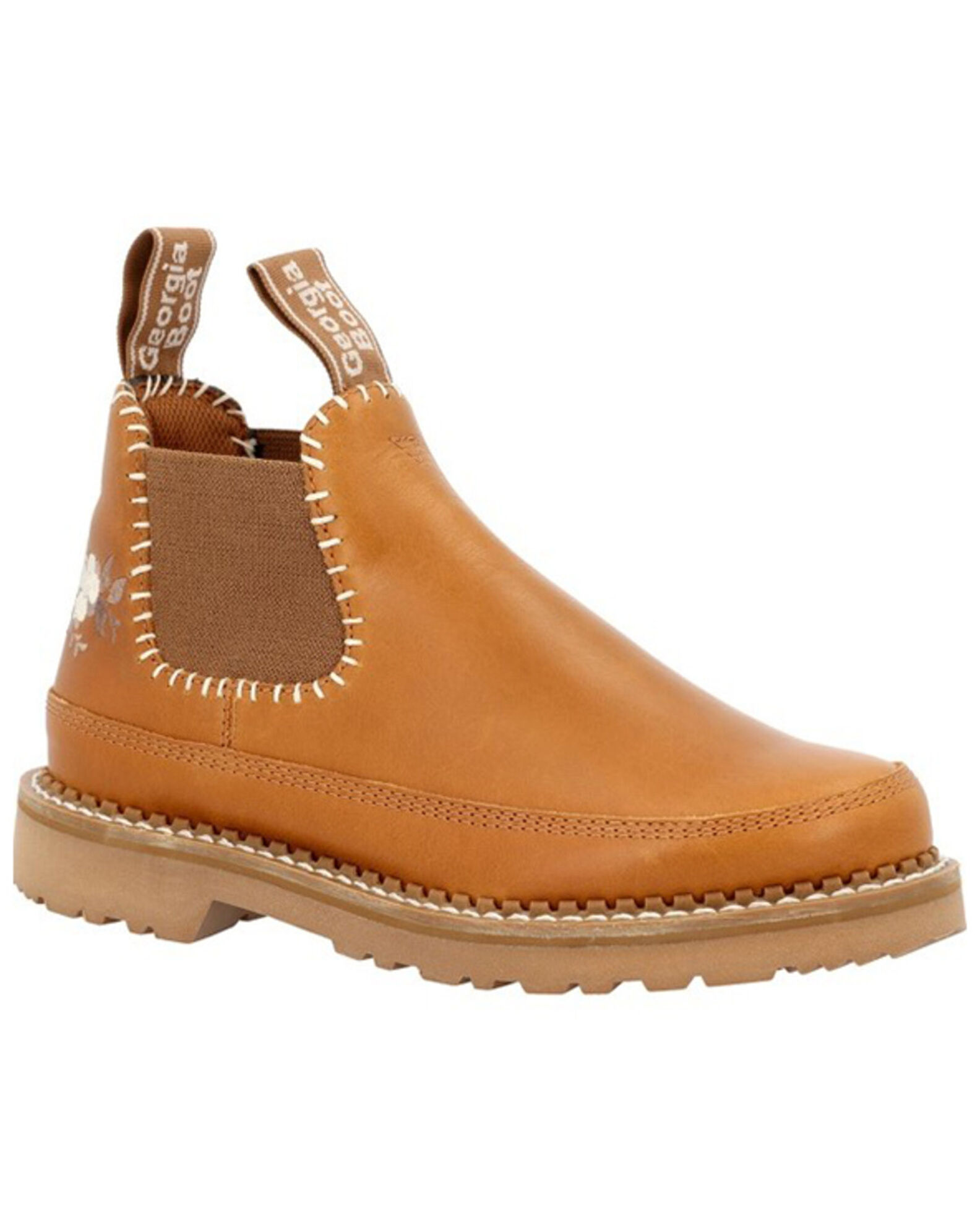 Georgia Boot Women s Floral Chelsea Western Work Boots Moc Toe