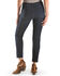Image #3 - Tractr Women's Front Fray Panel Step Hem Jeans, Indigo, hi-res