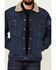 Image #3 - Cinch Men's FR Stretch Denim Sherpa Lined Trucker Work Jacket, Indigo, hi-res