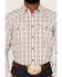 Image #3 - Cody James Men's Fortune Plaid Print Long Sleeve Snap Western Shirt , Brown/blue, hi-res