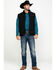 Image #6 - Cinch Men's Solid Bonded Softshell Zip Vest, Black, hi-res