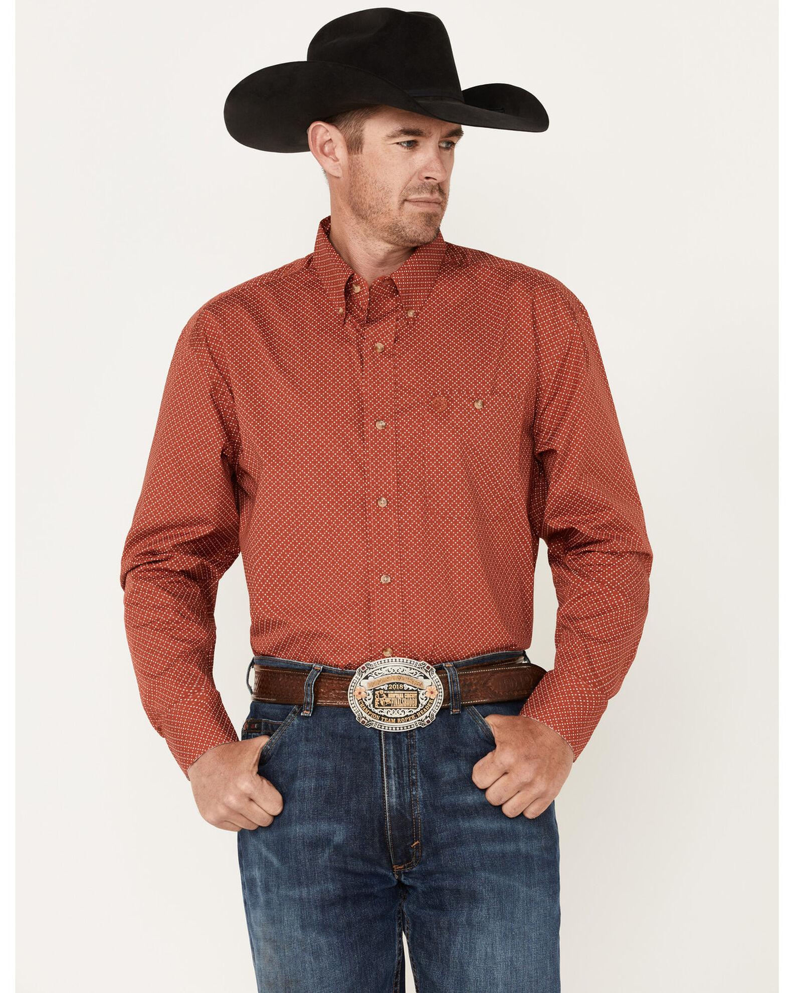 Mens wrangler discount western shirts