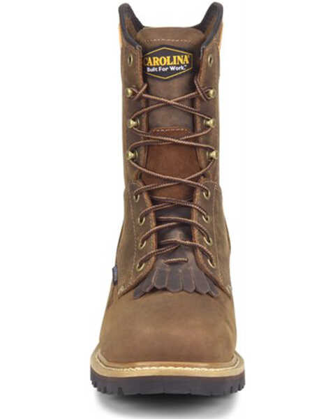 Image #4 - Carolina Men's Coppice Waterproof Logger Boots - Composite Toe, Brown, hi-res