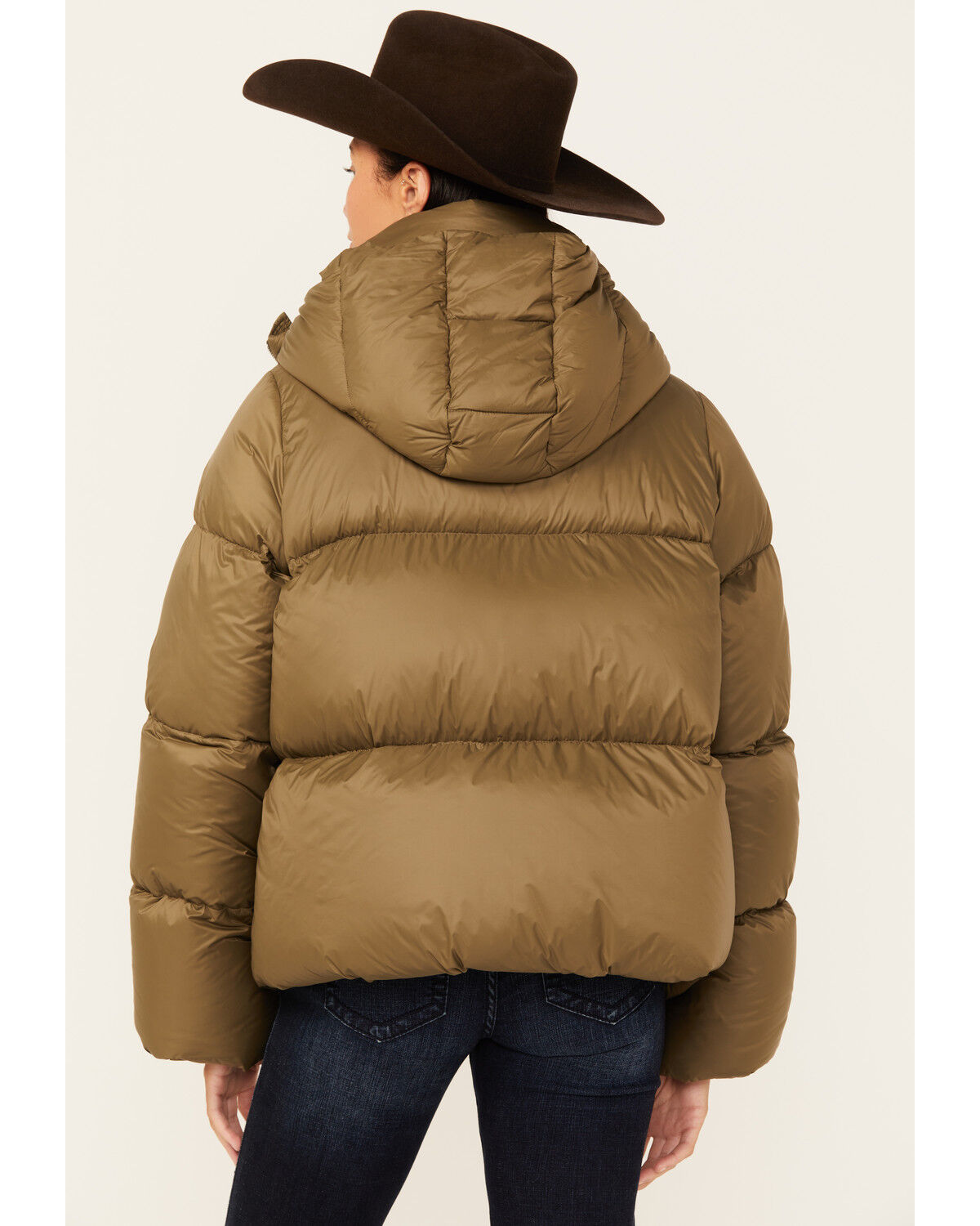 Image #4 - Roper Women's Lightweight Parachute Puffer Jacket, Green, hi-res