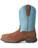Ariat Women's Latico Pull On Work Boots - Composite Toe, Tan, hi-res