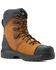 Image #1 - Ariat Men's Turbo Outlaw 8" Lace-Up Met Guard Work Boots - Carbon Toe, Dark Brown, hi-res