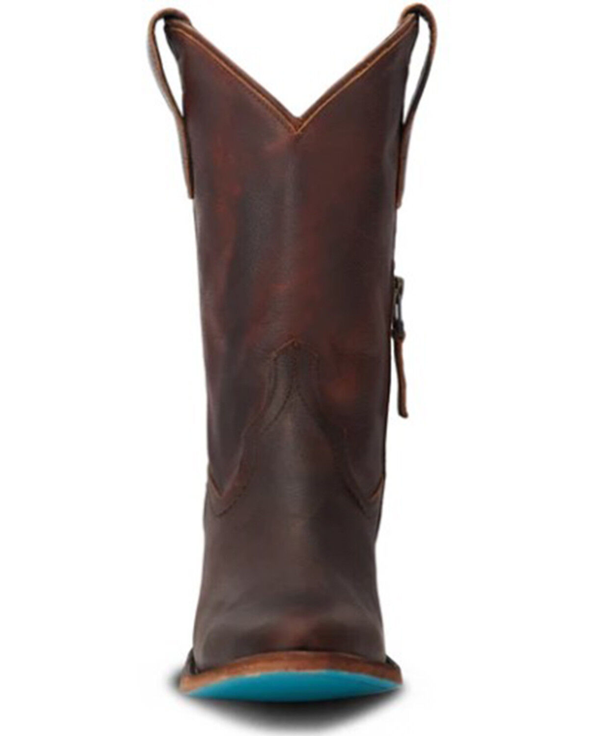 Image #4 - Lane Women's Plain Jane Midi Western Boots - Round Toe, Cognac, hi-res