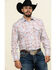 Image #1 - Roper Men's Classic Tan Plaid Long Sleeve Western Shirt, Tan, hi-res