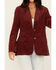 Image #3 - Wrangler Women's Corduroy Blazer, Red, hi-res
