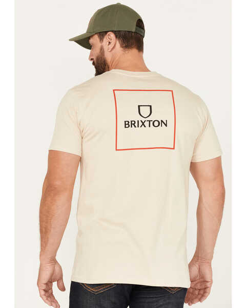 Image #4 - Brixton Men's Alpha Square Logo Graphic T-Shirt, Cream, hi-res