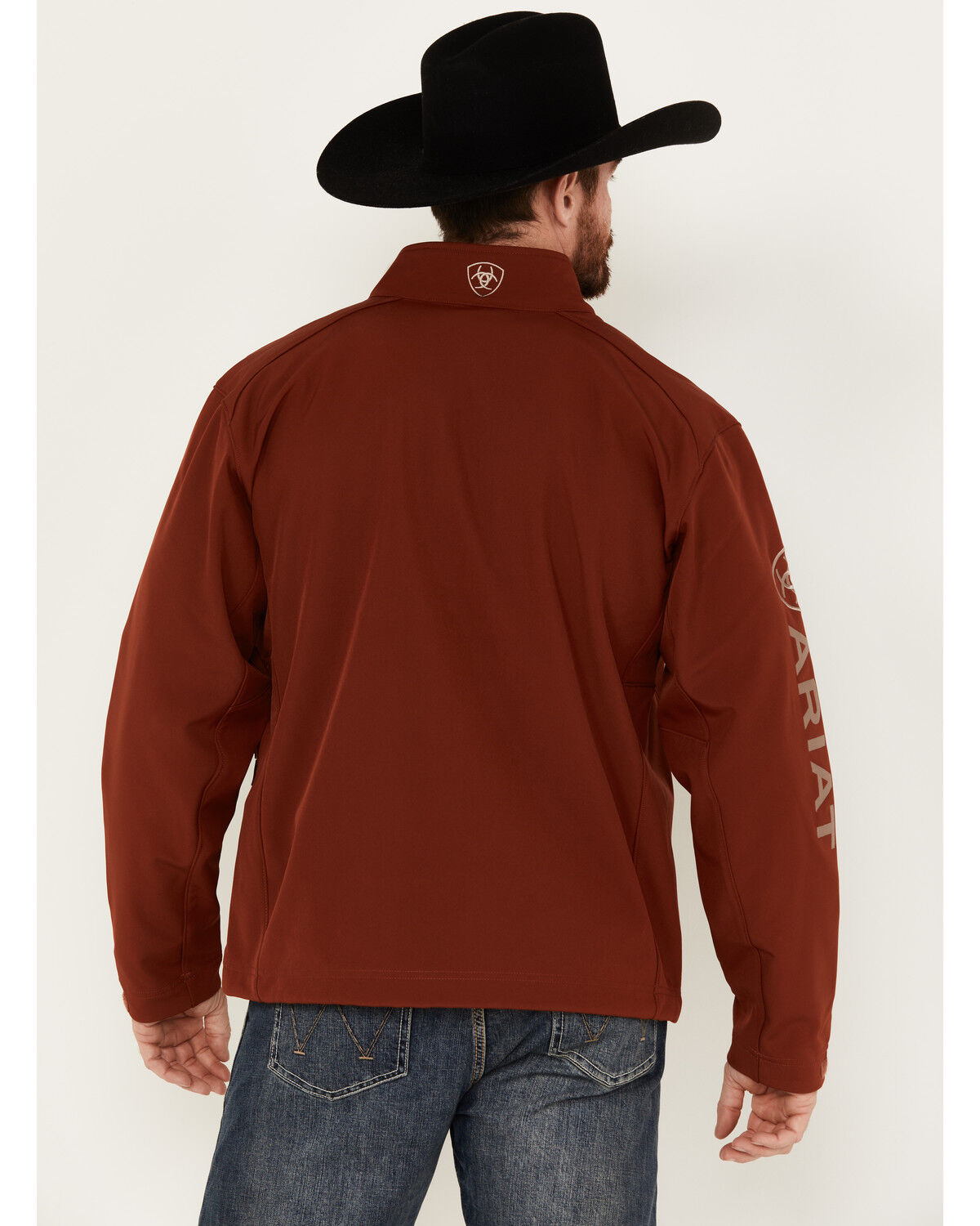 Image #4 - Ariat Men's Logo 2.0 Softshell Jacket, Red, hi-res